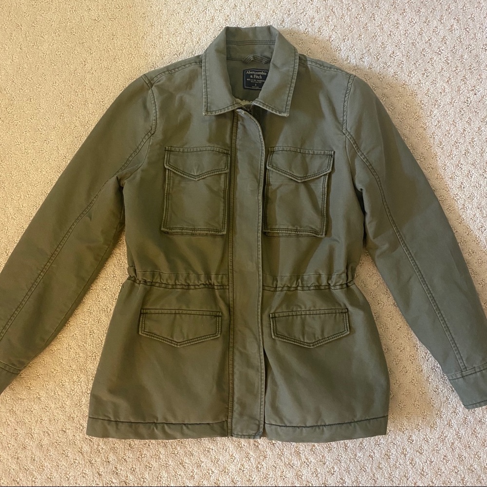 Abercrombie & Fitch Sherpa Lined Military Jacket
